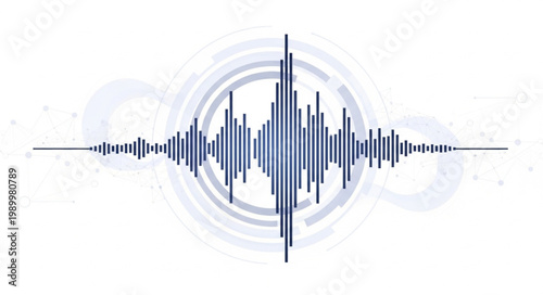 Sound Waveform Graphic Representation.