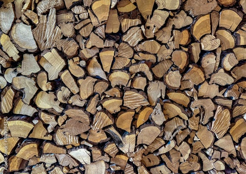 Wallpaper Mural Close-up of stacked firewood showing cut log ends and natural wood grain, highlighting rustic texture, tree rings Torontodigital.ca