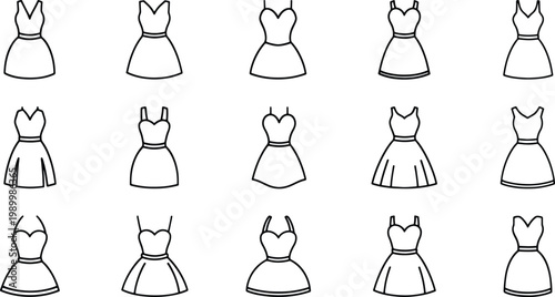 Set of fifteen silhouette of people in business attire standing with arms crossed suit