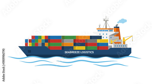 vector cargo ship