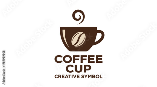 Coffee Cup Creative Symbol Logo Design.