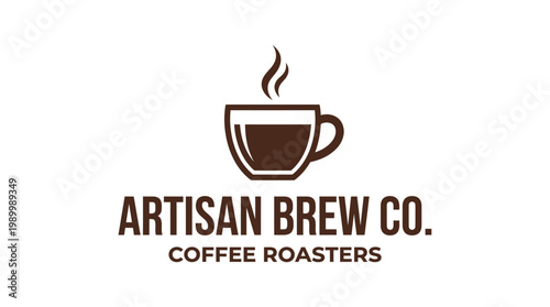 Artisan Brew Co. Coffee Roasters Logo Design.