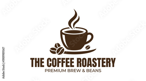 The Coffee Roastery Premium Brew and Beans Logo.