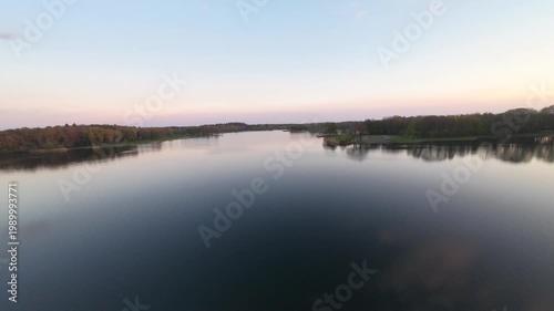 Recreatiegebied Bussloo Apeldoorn, The Netherlands | Cinematic Aerial Lake View