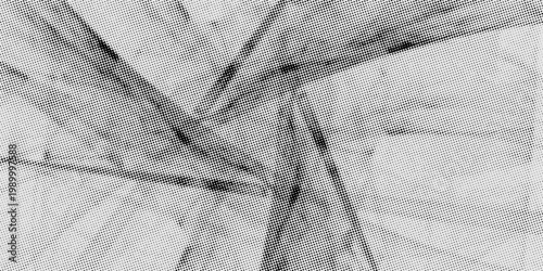 Monochrome Crosshatch Halftone Grunge Texture Background with Distressed Lines