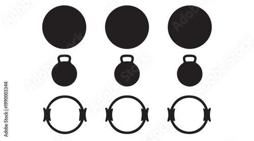 Black metal industrial pipe clamps.