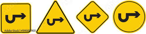 Directional Symbol Array: A collection of various directional signs with arrows, each uniquely shaped, illustrating the concept of guidance and navigation. 