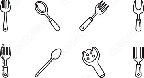 Cartoon-style of animals and in black and white cartoon animals