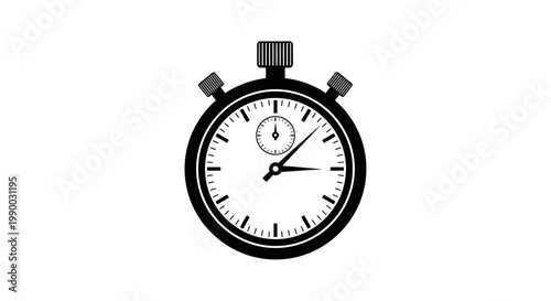 Stopwatch Icon Vector Illustration for Time Measurement and Accuracy