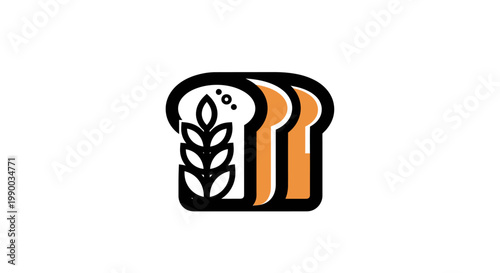 Freshly Baked Bread Slices with Wheat Stalks - A Symbol of Nourishment and Agriculture