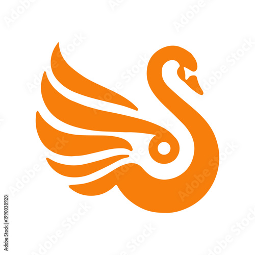 Royal Swan Elegant Brand Emblem