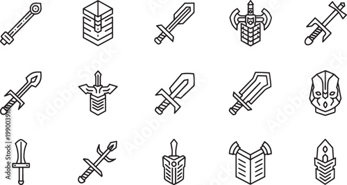 Black and white of tools, and household hammer wrench