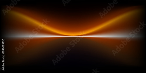 Abstract gradient podium background. black, gold, brown, 3D studio background. Clean scene for product presentation mockup template. eps 10