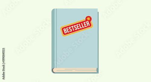 Bestseller Book Icon - Success and Popularity Symbol
