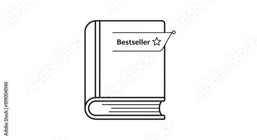 Bestseller Book Icon - Vector Illustration