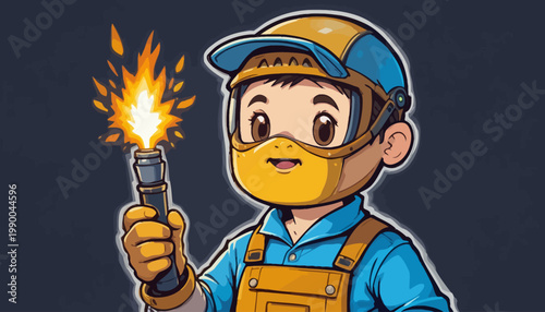 welder working in the factory