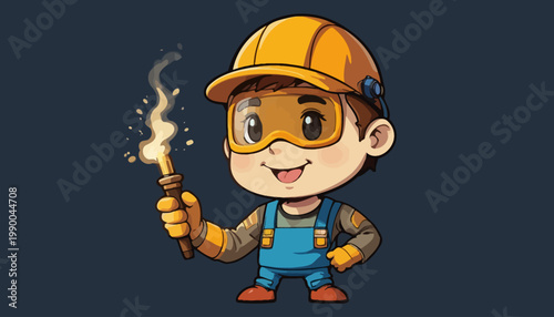 welder working in the factory