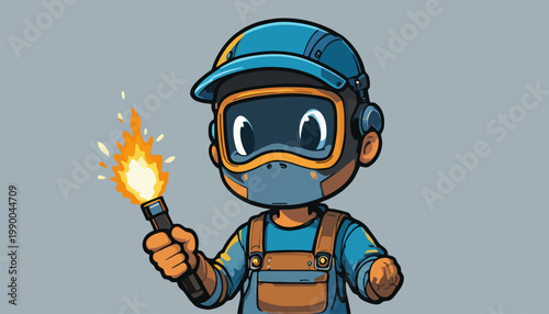 welder working in the factory