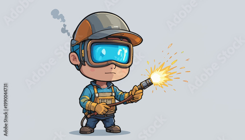welder working in the factory