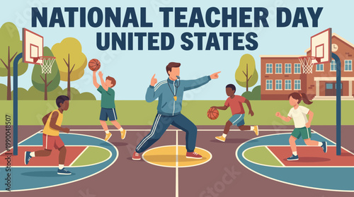 National Teacher Day United States PE Coach Training Children