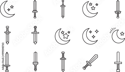 Black and white of office supplies and stationery pencil