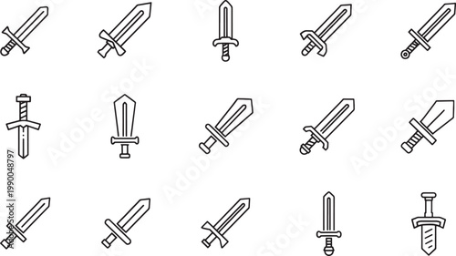 Black and white of office tools and stationery pencil