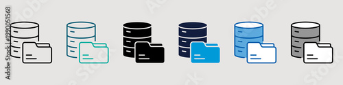 Database Single Icon Pack Multistyle