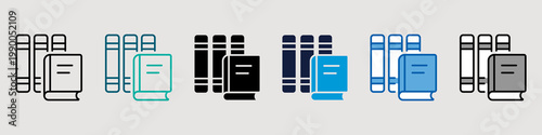 Library Single Icon Pack Multistyle