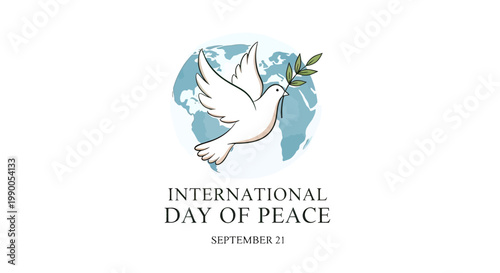 White Dove with Olive Branch Symbolizing Peace 1.