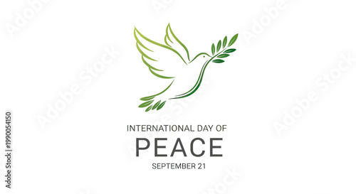 White Dove with Olive Branch Symbolizing Peace 3.