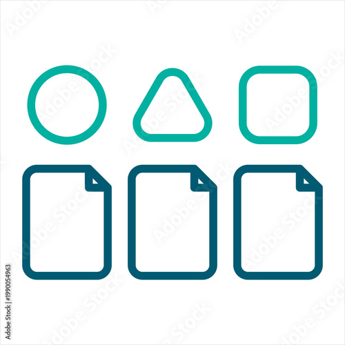 Classification Single Icon Line Color