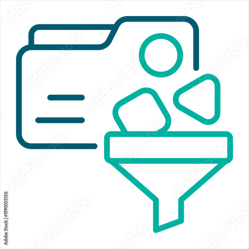 Curation Single Icon Line Color