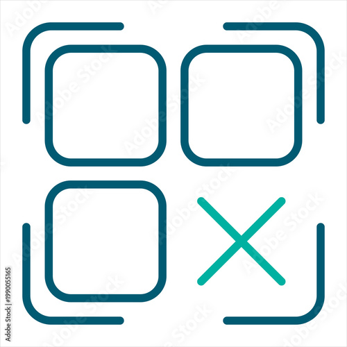 Scanning Single Icon Line Color