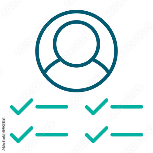 Authorization Single Icon Line Color