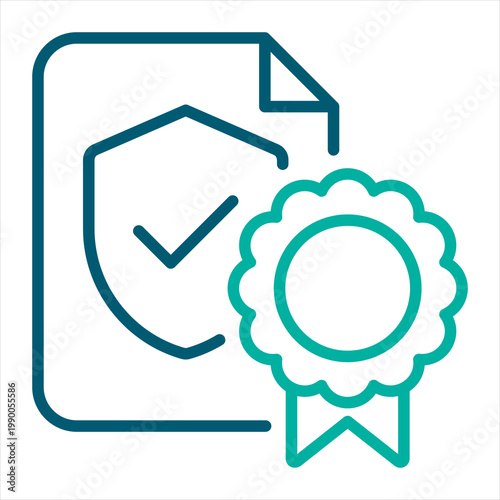 Copyright Single Icon Line Color