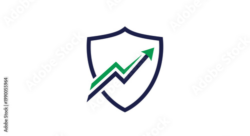 Financial Security Growth Shield Concept