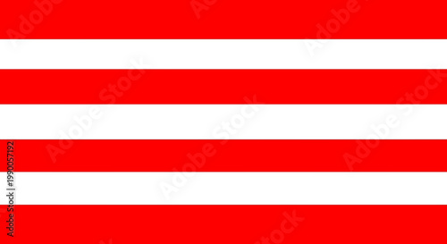 Bold Red and White Horizontal Stripes Seamless Pattern Background