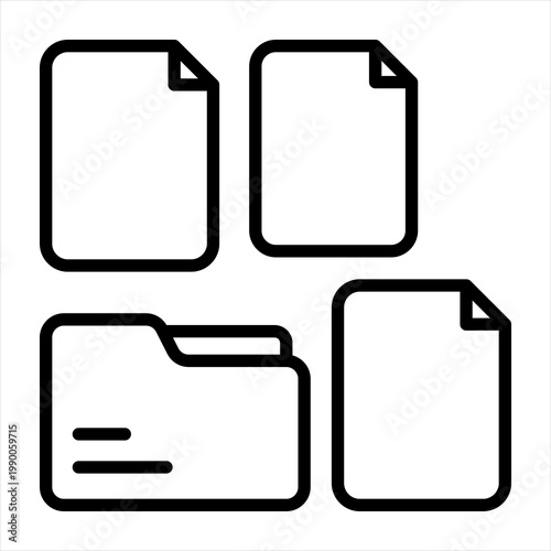 Repository Single Icon Line Black