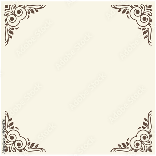 Foto Decorative classic ornaments for graphic design