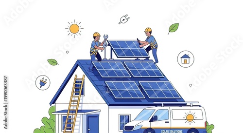 solar panel installation on house roof 4.