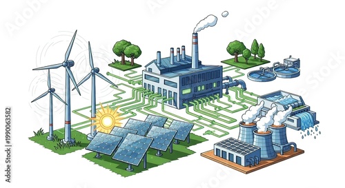 Sustainable Energy Industrial Park Concept.