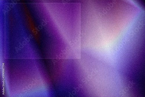 Canvas-taulu Moody deep purple gradient with angular light beams and a subtle translucent square, perfect for futuristic posters, music covers, and tech event branding with dramatic flair