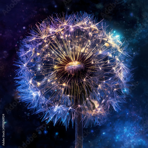 Celestial Seed Head — Where Nature Meets the Universe