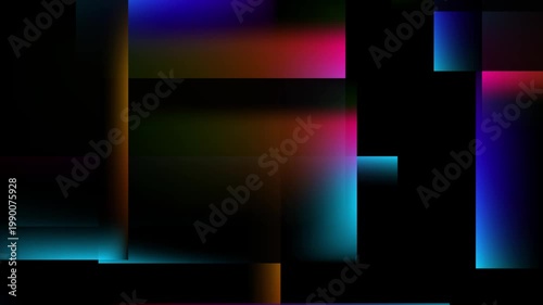 Colorful modern glowing minimal geometric abstract background. Concept elegant tech motion design. Seamless loop. Video animation Ultra HD 4K 3840x2160