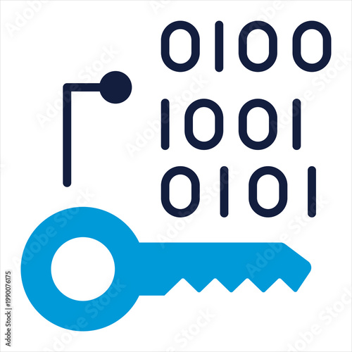 Encryption Single Icon Glyph Color