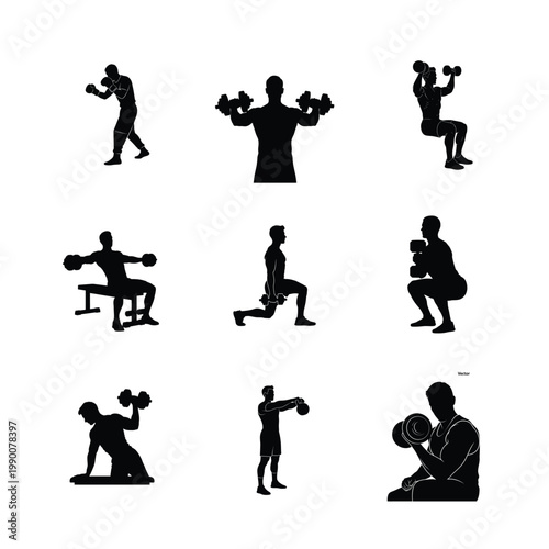 Traditional Martial Arts and Zen Meditation Silhouettes Karate Stances, Fighting Poses, and Peace Vector Se