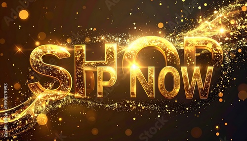 Golden text on dark background with sparkles (1)