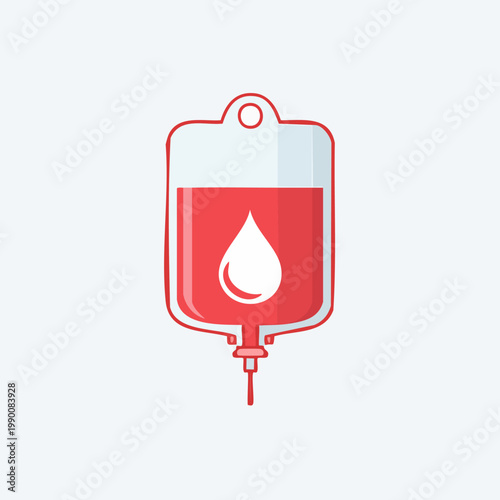 Medical blood bag for transfusion and donation purposes.