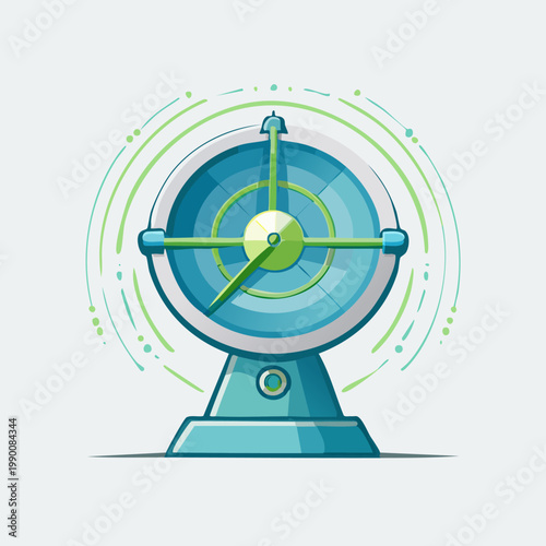 Modern Compass Illustration - Navigating Direction and Precision with Style.