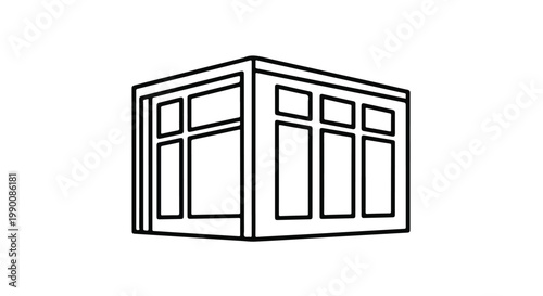 Modern storefront with glass windows